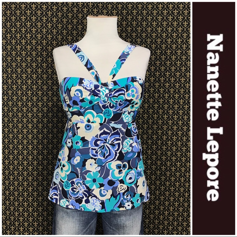 Nanette Lepore Silk Printed Tank